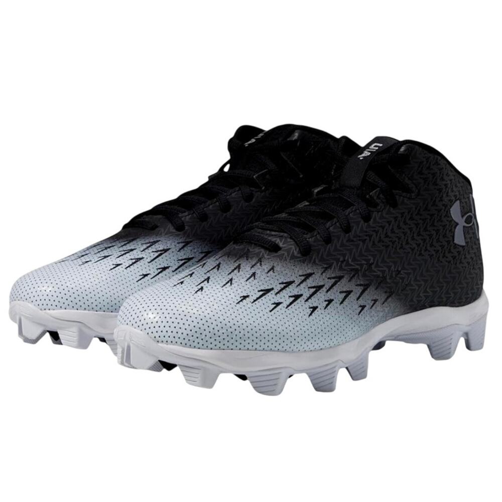 Under Armour Mens Spotlight Fran RM 4.0 Cleat US 12.5 M EU 47 White Black EUC